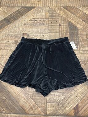 Her Entire Name Says Grace Madeline Black Plisse Shorts - Size Small